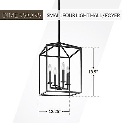 5215004-112 Perryton Small Four - Light Hall/Foyer Hanging Modern Fixture, Mi...