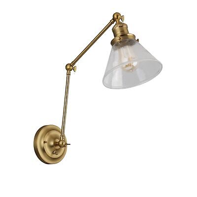 Design House 589077-SG Augustin Swing Arm Wall Mount 1-Light Indoor Sconce, S...