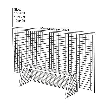 Aoneky Soccer Backstop Net, 10 Ft High, Sports Practice Barrier Net, Soccer B...