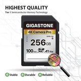 [5-Yrs Free Data Recovery] GIGASTONE 256GB 2-Pack SD Card, 4K Camera Pro, A1 ...