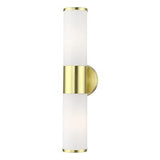 Livex Lighting 16562-12 Lindale 2 Light ADA Vanity Sconce, Satin Brass, 4.25 ...