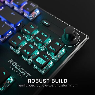 ROCCAT Vulcan TKL Linear PC Gaming Keyboard, Titan Switch Mechanical with Per...