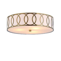 JONATHAN Y JYL3503A Aubrey 3-Light 15.5" Metal LED Flush Mount Contemporary,T...