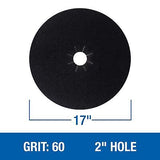 Mercer Industries 427060 Silicon Carbide Floor Sanding Disc, Cloth Back, 17" ...