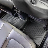 SMARTLINER All Weather Custom Fit Black 2nd Row Floor Mat Liner Set Compatibl...