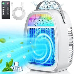 JYew AI Portable Air Conditioners Fan, Evaporative Mini Air Cooler, Misting H...