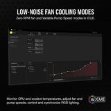 CORSAIR H150i RGB Elite Liquid CPU Cooler - 360mm AIO - AF120 Elite PWM Fans ...