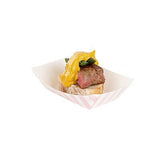 Restaurantware Bio Tek 4 Ounce Paper Boats 400 Disposable #25 Food Trays - PE...