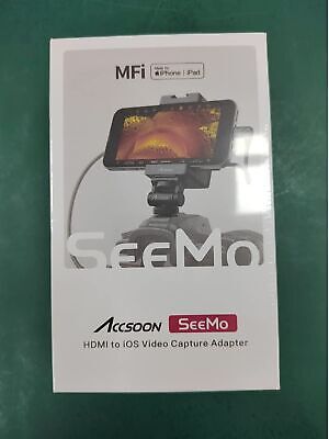 Accsoon SeeMoB HDMI to USB C Video Capture Adapter for iPhone and iPad,Suppor...