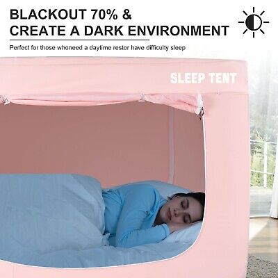 Bed Tent Full Bed Canopy Dream Tents for Indoor Portable Blackout Tents Priva...