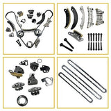 Engine Timing Chain Kit w/Chain Guide Tensioner Sprocket | Fit for Buick Allu...