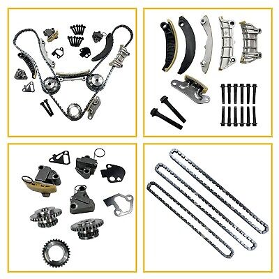 Engine Timing Chain Kit w/Chain Guide Tensioner Sprocket | Fit for Buick Allu...