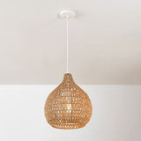 Globe Electric 65703 Tika 1-Light Pendant Lighting, Natural Blonde, Twine Sha...