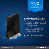 NETGEAR Nighthawk WiFi 6 Mesh Range Extender EAX80 - Add up to 2,500 sq. ft. ...