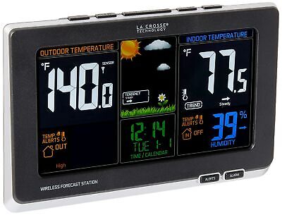 La Crosse Technology Advanced Weather Station with Full-Color LCD & Atomic Ti...