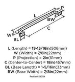 Amerock | Appliance Pull | Golden Champagne | 18 inch (457 mm) Center to Cent...