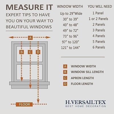 H.VERSAILTEX Linen Curtains 108 Inches Long for Living Room 2 Panels Set Line...