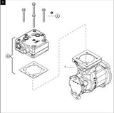 Air Brake Compressor Cylinder Head for Cummins ISX / 4089206/9111539212