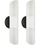 DAYCENT Modern Farmhouse Black Bathroom Light Fixtures Wall Sconces Set of Tw...