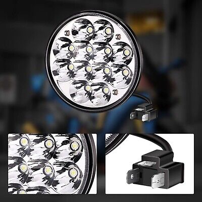 Upgraded 36W 5.75 Inch Led light Round, High/Low Beam, H5006 White Led Light ...