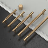 Amerdeco 10 Pack Champagne Bronze Knurled Cabinet Pulls 9 Inch Center to Cent...