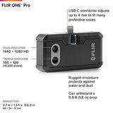 FLIR ONE Pro - High resolution Thermal Imaging Camera for iOS Smartphones (iP...