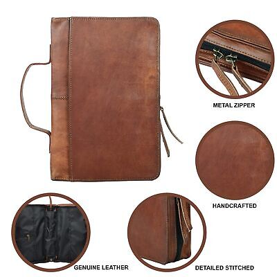 Leather Bible Cover Book Cover Planner Cover with Handle and Back Pocket Size...