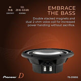 Pioneer TS-D10D2 - Powerful 10-inch Subwoofer, 1500 Watts Peak Power, Dual 2 ...