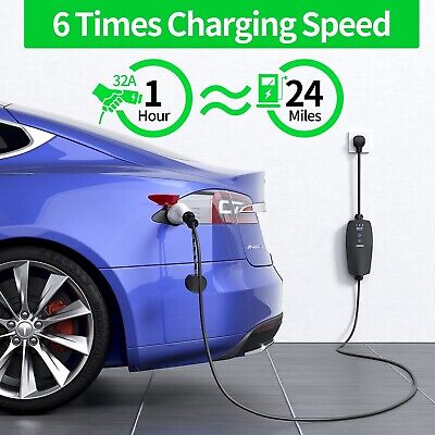 NTONPOWER Tesla Charger 24 Miles Per Hour with Level 1&2 EV Charge 32A/24A16A...