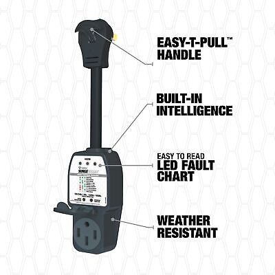 Surge Guard 44290 Portable Surge Protector - 120/240V, 50A