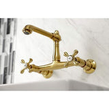 Kingston Brass KS7247AX English Country Bathroom Faucet, Brushed Brass, 10.31...