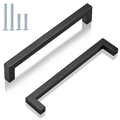 GOBEKOR 20 Pack Cabinet Handles Matte Black Cabinet Pulls 6-1/4 Inch Hole Cen...