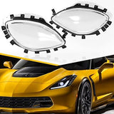 Topteng Headlight Replacement Lens Driver Passenger L+R PAIR For Corvette C6 ...