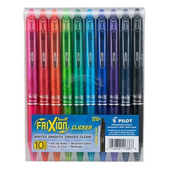 PILOT, FriXion Clicker Erasable Gel Pens, Fine Point 0.7 mm, Assorted Colors ...