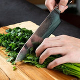 Emon and Co. 8 inch Damascus Knife Damascus Steel Knife Professional Chef Kni...