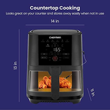 CHEFMAN 5-Quart Digital Air Fryer with ExacTemp Probe, 5 QT - Black