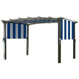 Garden Winds Universal Pergola Replacement Canopy - Standard 350 - Cabana Blue