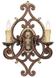 Livex Lighting 8862-64 Seville 2 Light Wall Sconce in Palacial Bronze with Gi...