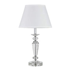 Ore International HBL2120 21.5"in Ashford Crystal Table Lamp, White