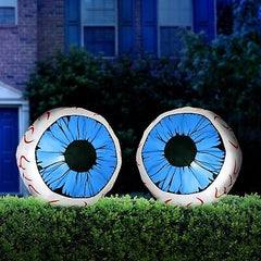 Joiedomi 3ft Inflatable Large Set of Eyes, Halloween Inflatable Light Up Eyeb...