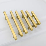 goldenwarm Brushed Brass Cabinet Pulls Kitchen Hardware Gold Drawer Pulls 6.2...