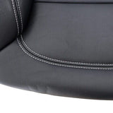 Black Leather Driver Side Bottom Replacement Seat Cover Compatible with Merce...