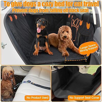 2024 Upgraded Dog Car Seat Cover,Back Seat Extender with Hard Bottom(Holds 48...