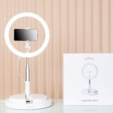 Superstar Slim - Portable 11in USB Ring Light Stand with Phone Holder | Folda...