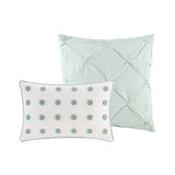 Urban Habitat Duvet Set 100% Cotton Jacquard, Tufts Accent, Shabby Chic All S...