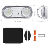 Outdoor Emergency Light with Battery Backup, Exterior Emergency Exit Lights H...