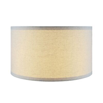 Aspen Creative 38871-2, Drum Collapsible Uno Lamp Shade, Oatmeal, 16" Top x 1...