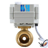 2 Way 3/4" DN20 12VDC 24VDC 24VAC Normally Closed Brass Position Feedback Mot...