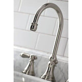 Kingston Brass KS2980BAL Heirloom Widespread Bathroom Faucet, Matte Black, 13...