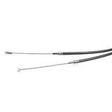 POWER JAMES 43.0" Smoky Black Stainless Steel Braided Idle Throttle Cable 45 ...